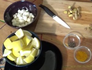 Knoblauch Zitronen Stoffwechselkur: die Zutaten
